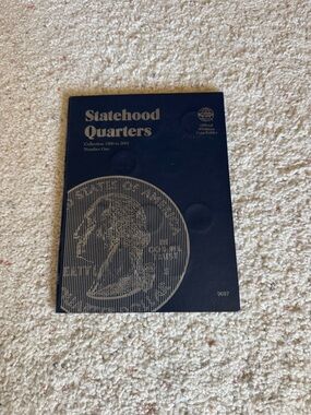 Statehood Quarters Coin Folder Navy Blue